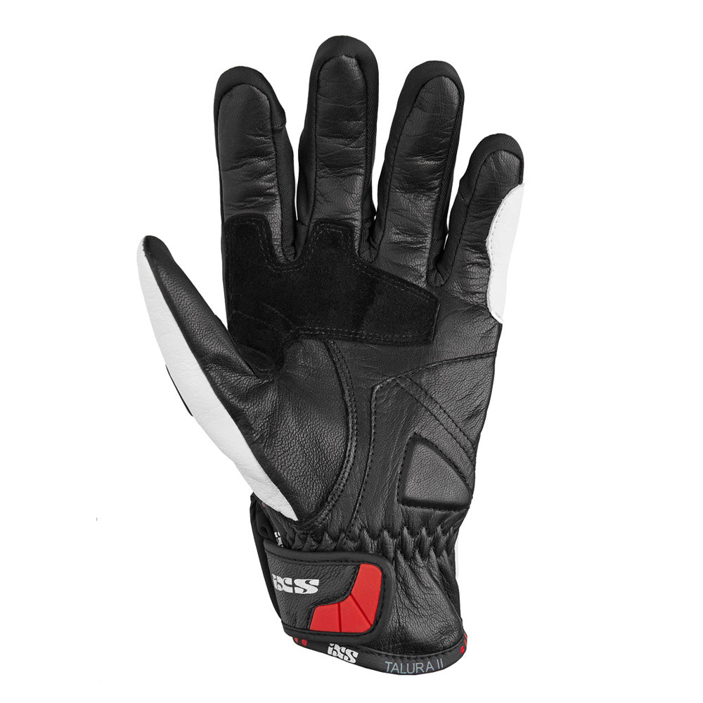 Talura II Motorrad-Handschuh white black