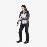 Tour Damen Jacke Evans-ST 2.0 - hellgrau-grau-rot
