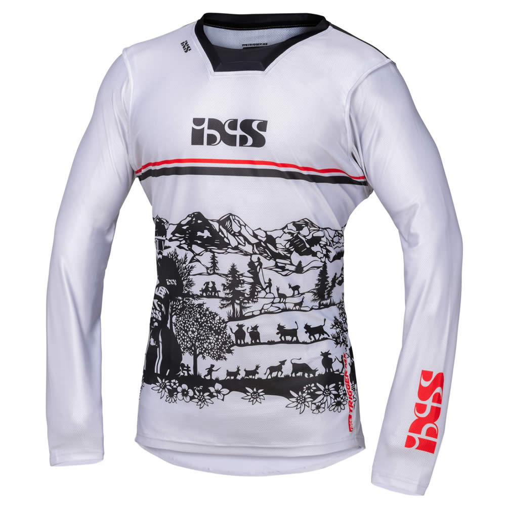iXS Motorcycle Clothing Trigger MX Jersey 3.0 white-black-red