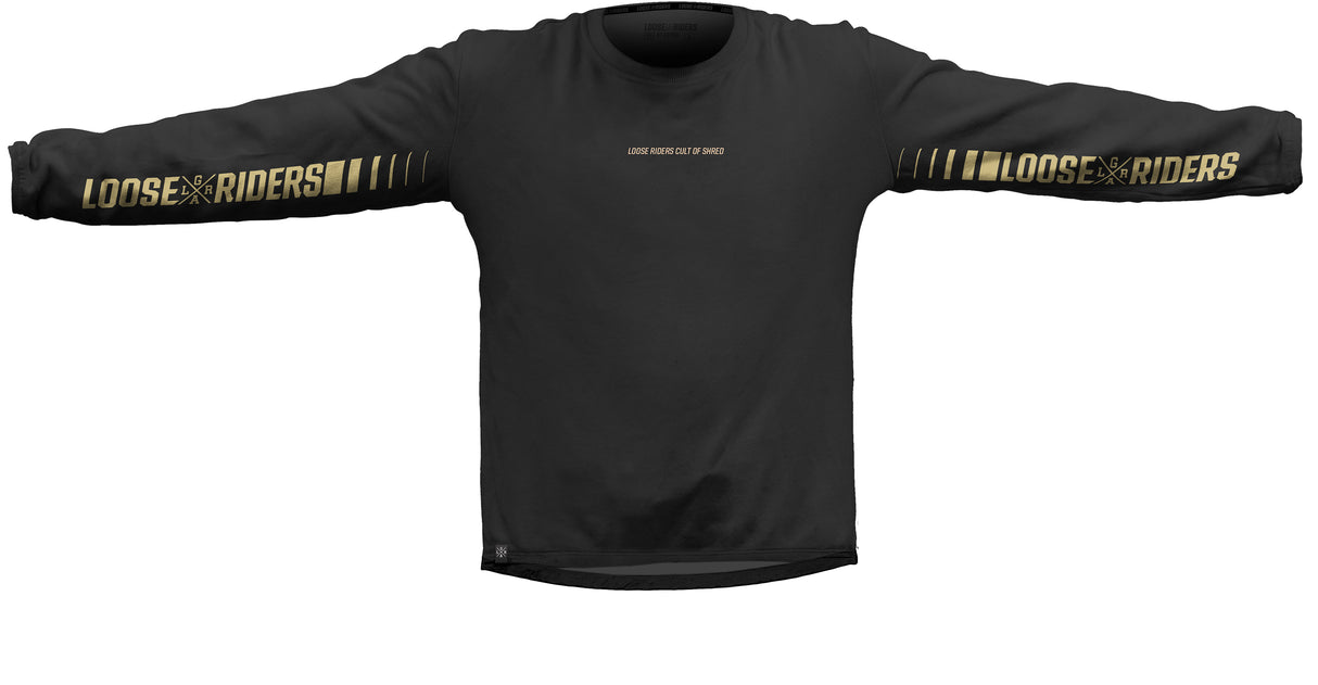 Tech Men Jersey Longsleeve - Stealth Gold