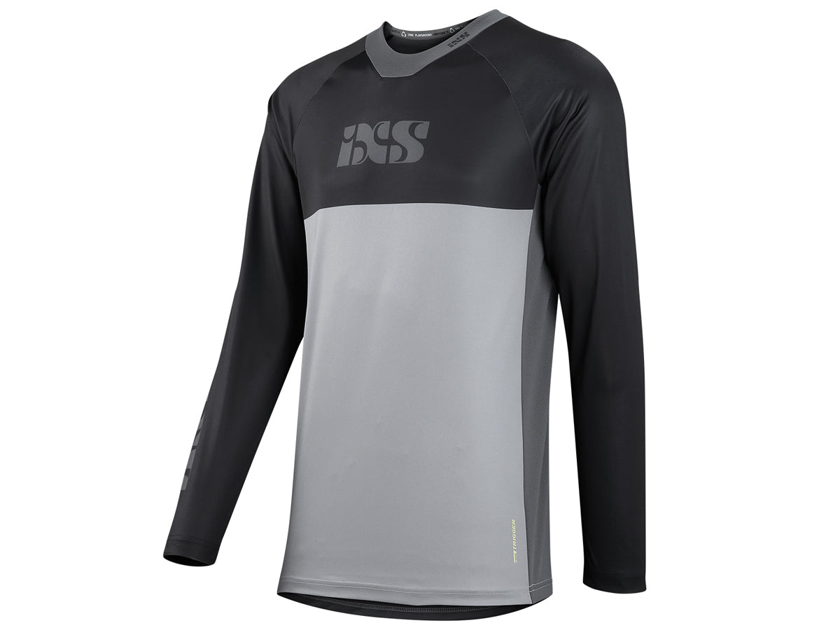 Trigger X Langarm Trikot - Grau/Schwarz