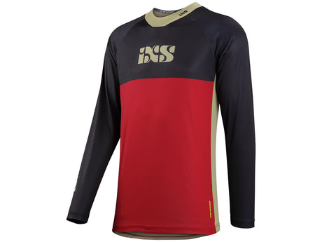 Trigger X Langarm Trikot - Rot/Schwarz