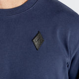 Rhombus organic sweater - Marine