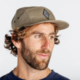 Rhombus 5 panel cap - olive