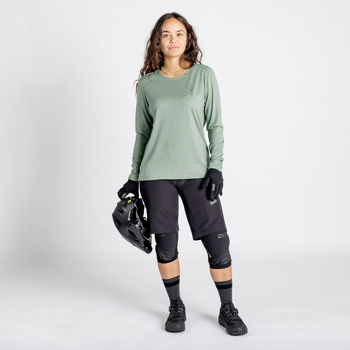 Women's Flow Merino long sleeve jersey - Sage 