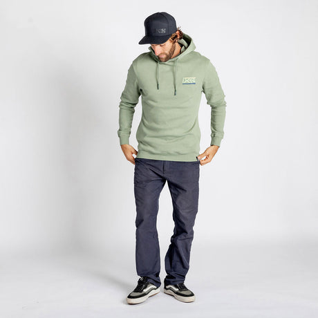 Sudadera orgánica con capucha Arch - Sage