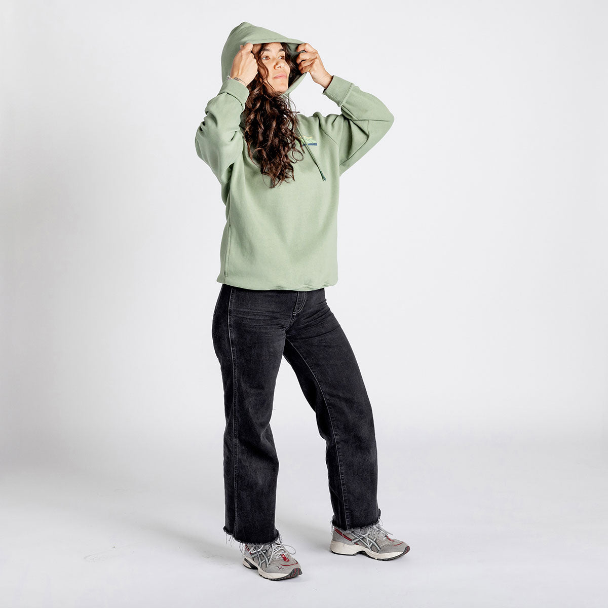 Arch organic hoodie - Sage 