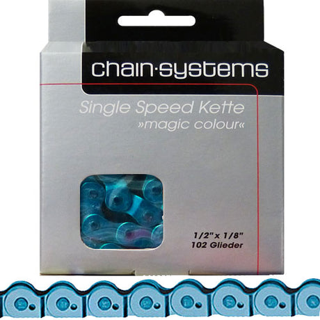 Kette BMX - Point Magic Colour MK918 - Halflink 1/8 Zoll - Blau
