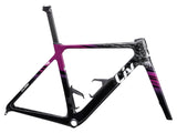 EnviLiv Advanced SL Rahmenset - Aubergine / Raw Carbon