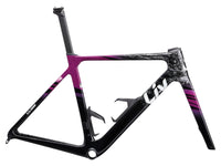 EnviLiv Advanced SL Rahmenset - Aubergine / Raw Carbon
