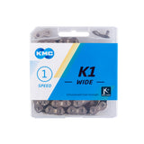 K1 Wide Kette - Schwarz/Silber