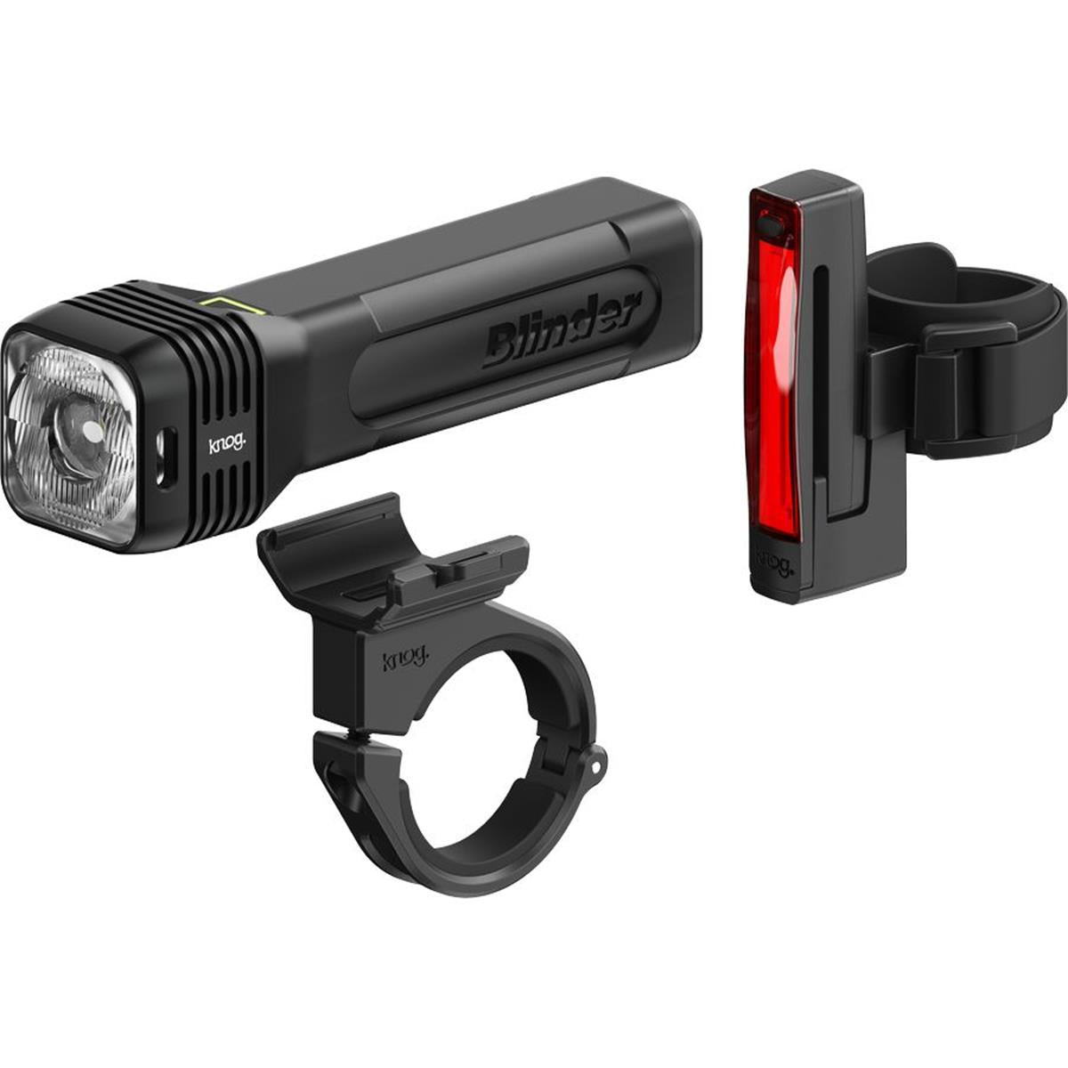 Knog Fahrradlicht-Set Blinder 500 + Plus Twinpack, LED, StVZO