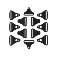 Buckle kit C-Frame Pair - black