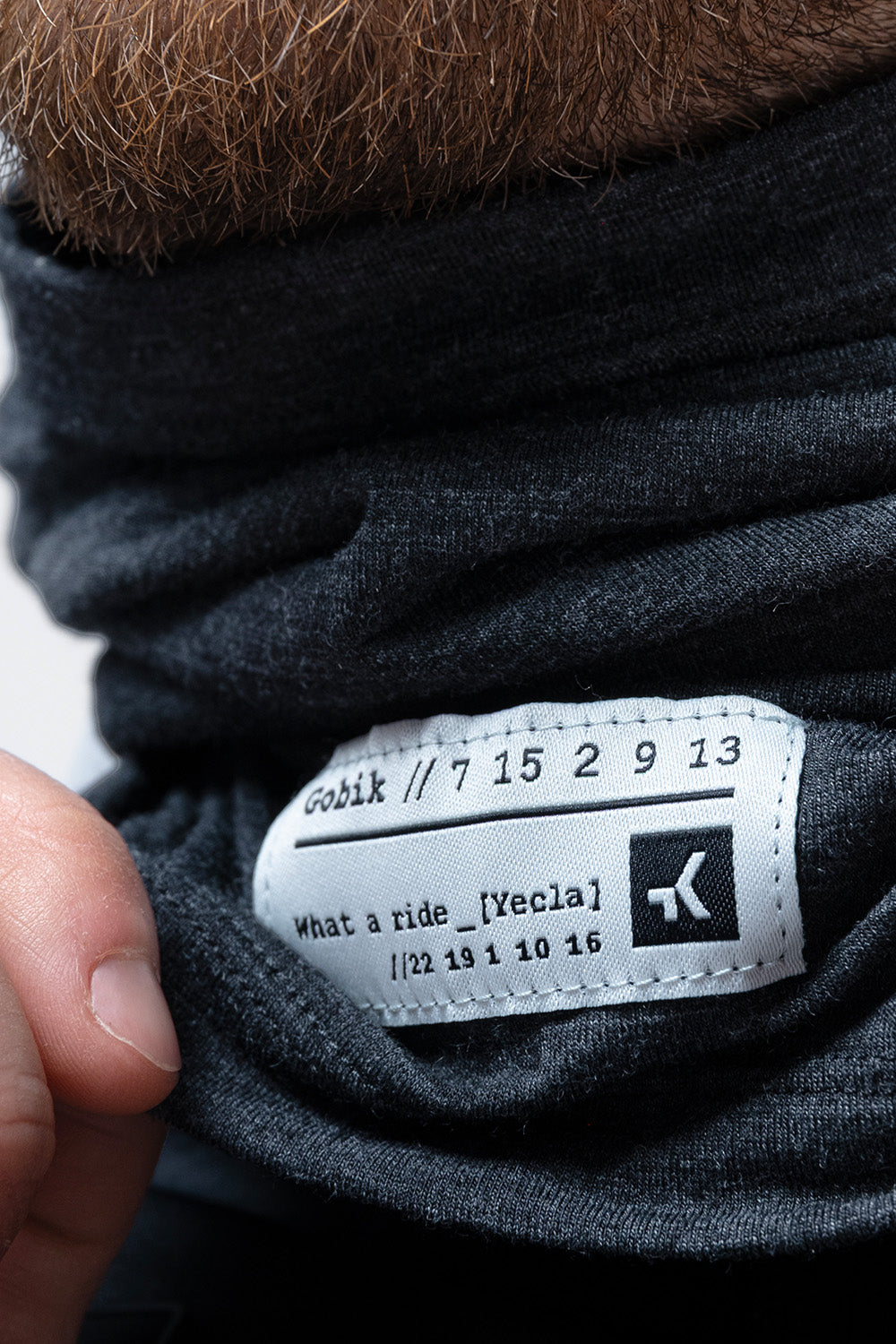 Neck Gaiter Merino Moonbah Solid - Graphite