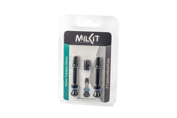 MilKit Compact Kit: Iniettore E Valvole Tubeless Italiane – Scegli La Lunghezza