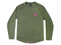 MTB Trikot langarm - Grün/Pink