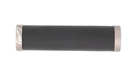 Poignées Traveller en cuir véritable - collier de serrage du guidon - noir