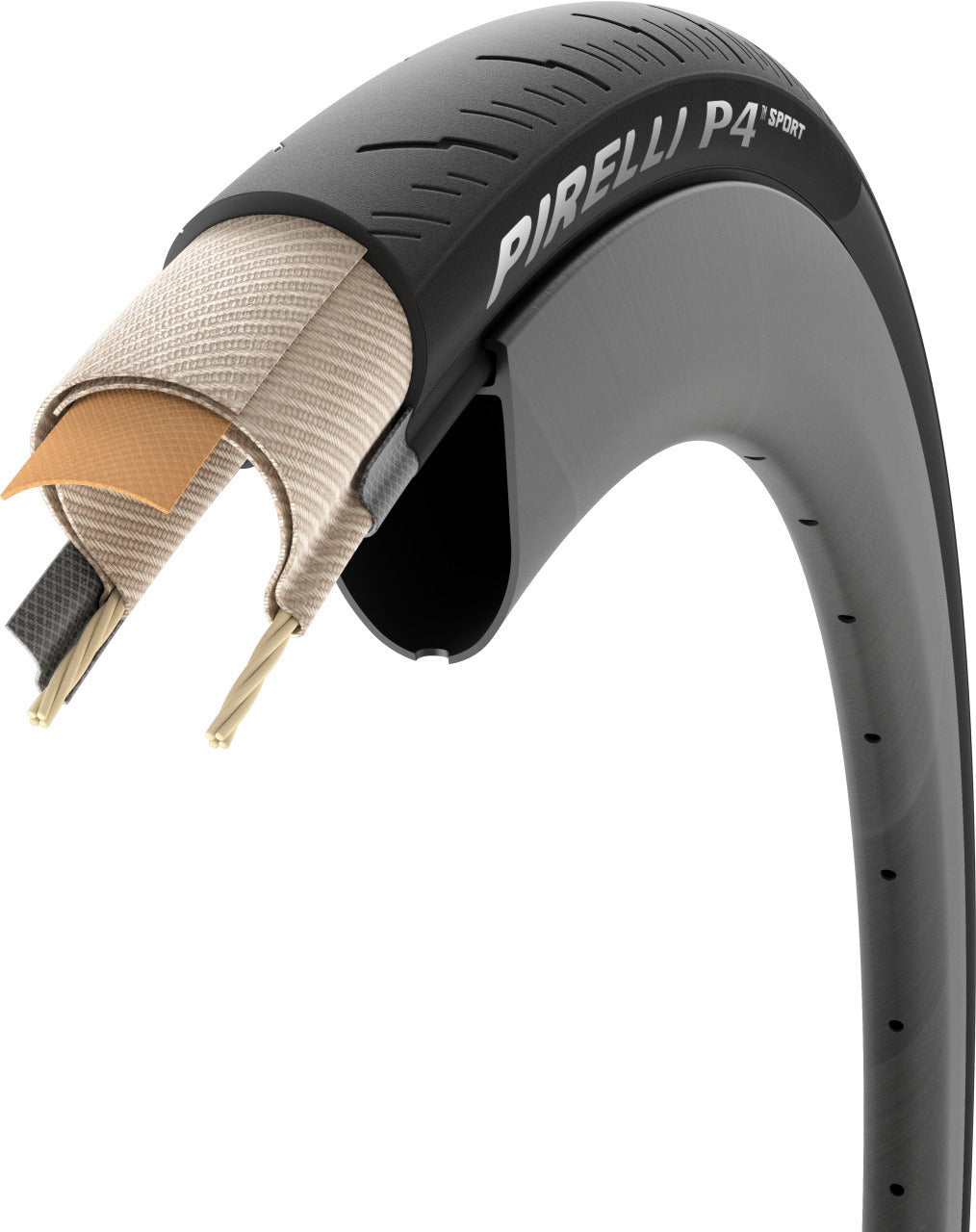 P4 Sport Tube Tire 28", Faltreifen - schwarz