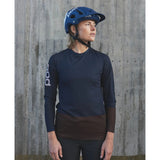 Women's MTB Pure LS Jersey - Turmaline Navy/Axinite Brown