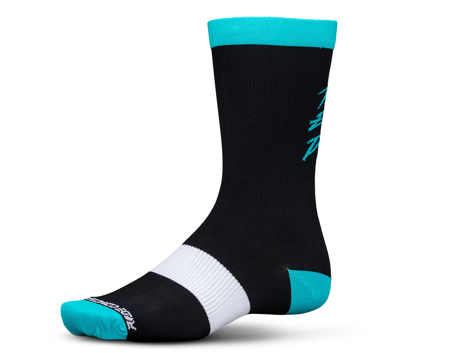 Ride Every Day Youth Socks - Black/Aqua