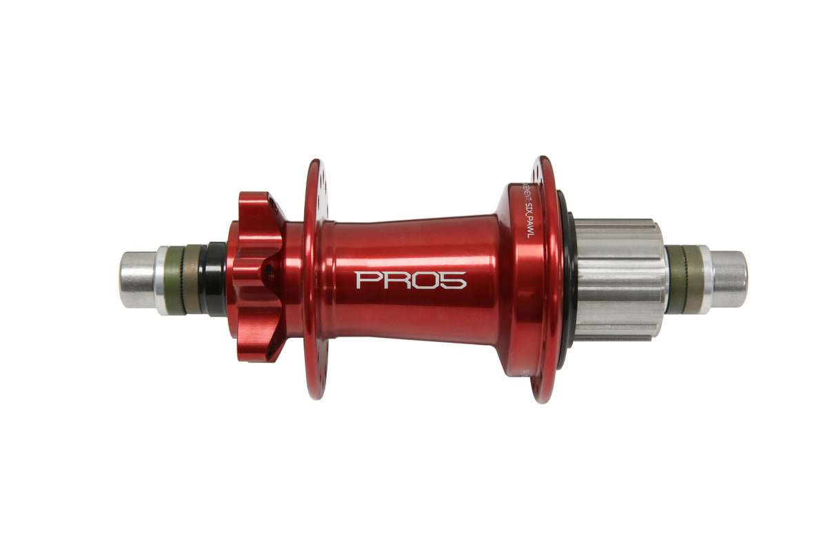 Pro 5 Trial/Single Speed Rear Hub Red 32 Hole - 135 mm Bolt In 