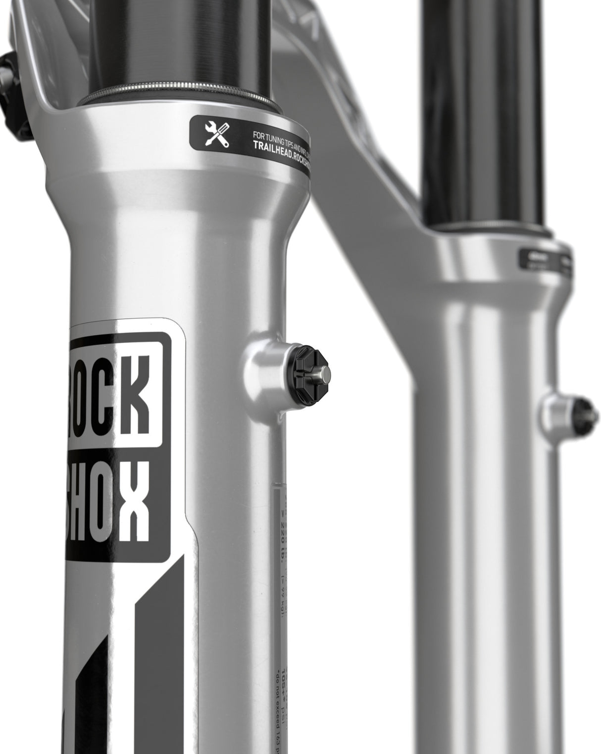 Pike Ultimate Debon Air+ RC2 - 29 Zoll - 120 mm Federweg, konisch, 44 mm Offest - Silber