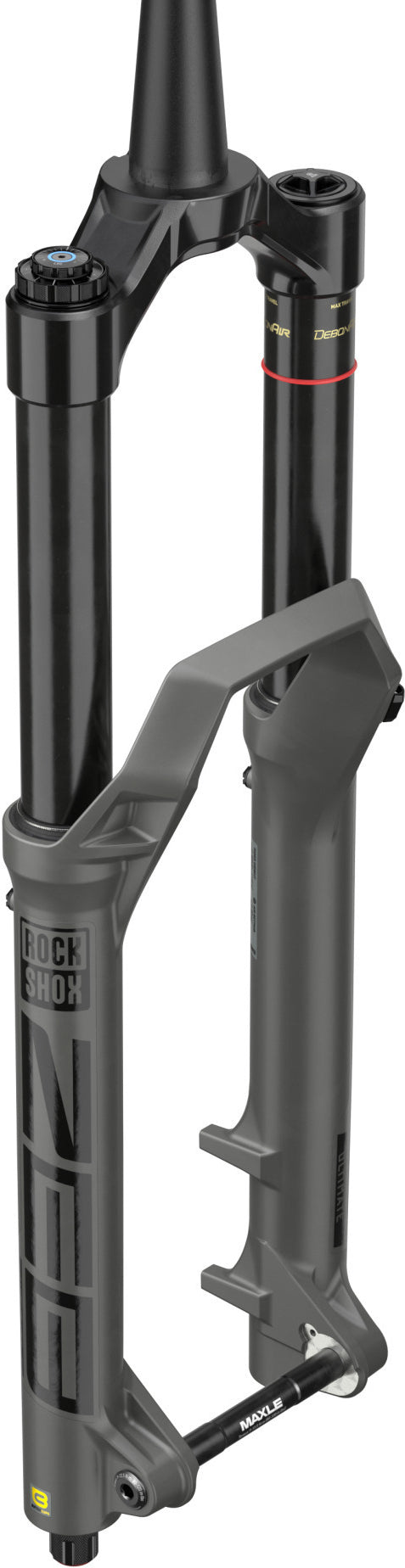 ZEB Ultimate Debon Air+ RC2 - 27,5 Zoll - 190 mm Federweg, konisch, 44 mm Offset - Grau