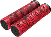 Descendant Lockring Grips - Red-Black marbled 