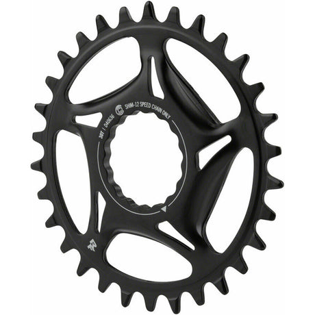 Kettenblatt DM Cinch Stahl 12-fach Shimano 30 Zähne - Schwarz