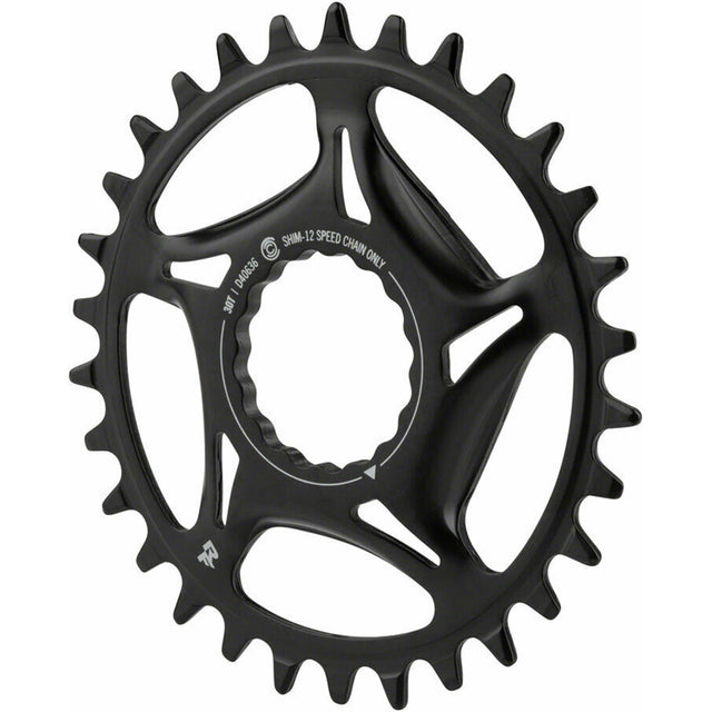 Kettenblatt DM Cinch Stahl 12-fach Shimano 30 Zähne - Schwarz