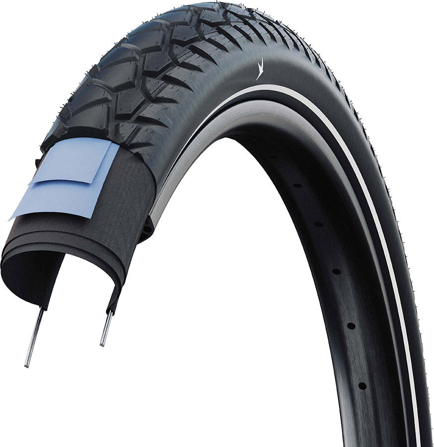 Hybrid AL Grounder, Addix Green, 29" Drahtreifen - schwarz/reflex