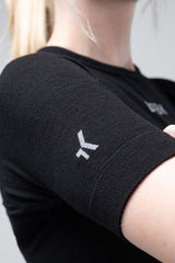Base Layer Short Sleeve Winter Merino Women - Coal