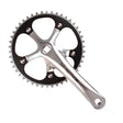 Single Speed Kurbelsatz silber