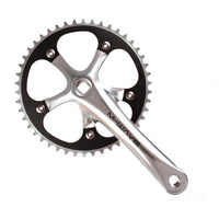 Single speed crankset silver 