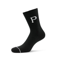 ''P'' Sock (2-pack) Black 