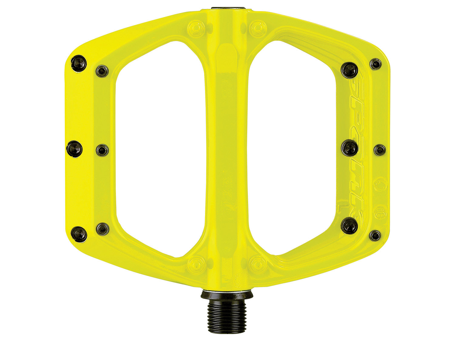 Spoon DC Flat Pedale - Gelb
