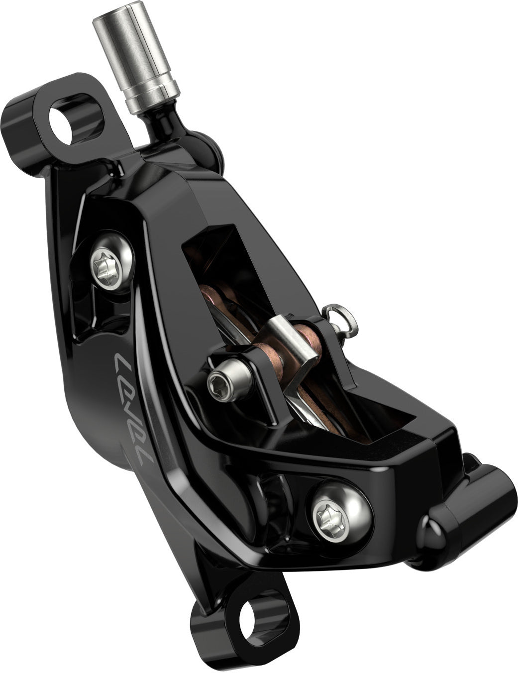 Level Silver Stealth 4 Kolben Bremse - schwarz