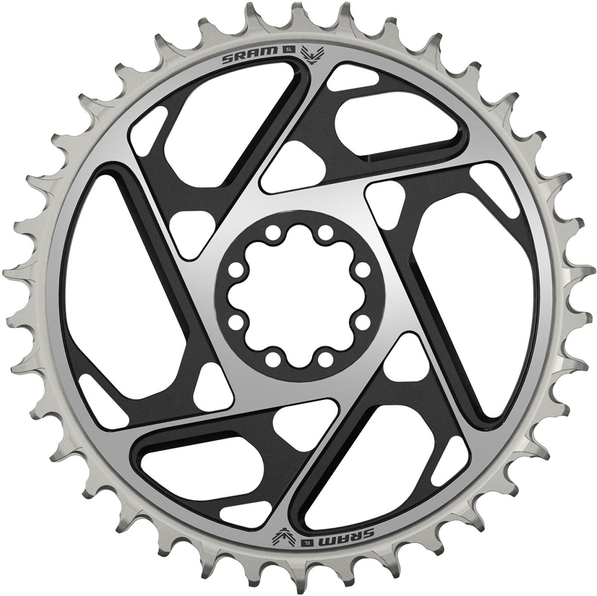 XX SL Eagle T-Type Kettenblatt, DM 3 mm Offset - schwarz/silber