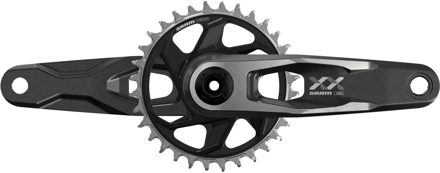 XX DH T-Type Kurbelgarnitur, 56.5mm, 7-fach - schwarz