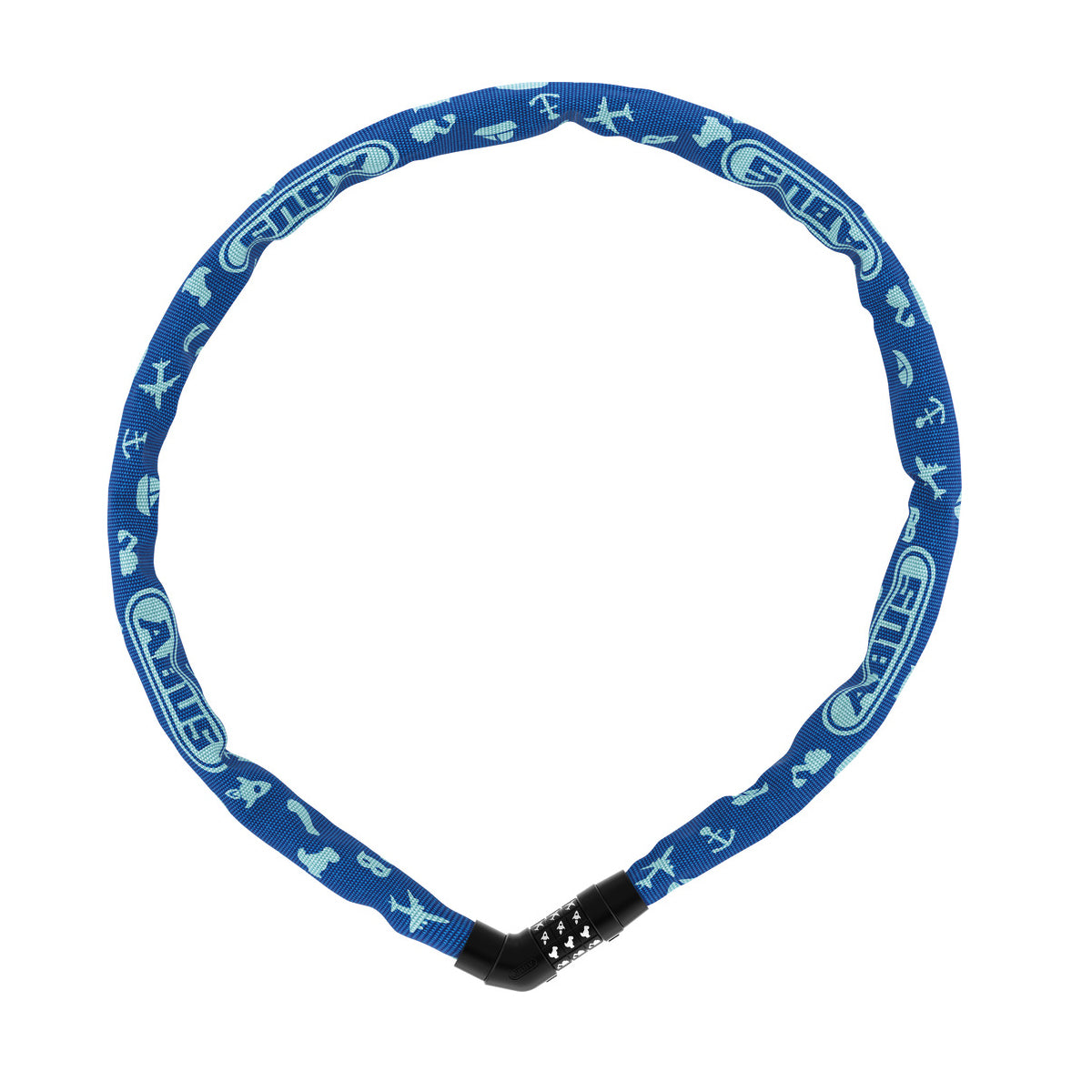 Steel-O-Chain 4804C/75 - Symbol Kinderlernschloss - Blau