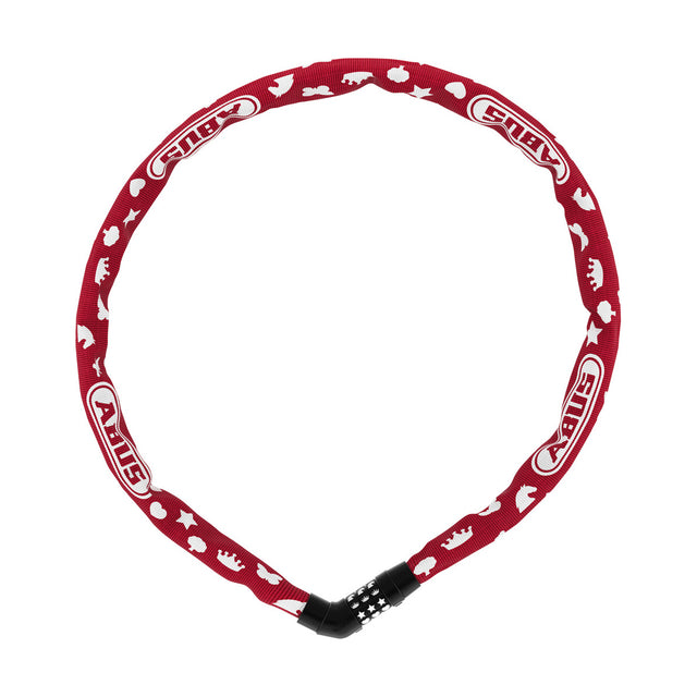 Steel-O-Chain 4804C/75 - Symbol Kinderlernschloss - Rot
