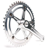 Super Pista zestaw korby 165 mm - silver