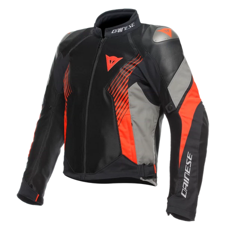 SUPER RIDER 2 Absoluteshell™ Jacke - Black/Dark-Gull-Gray/Fluo-Red