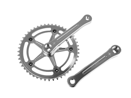 Super Pista Kurbelgarnitur 165mm - silver