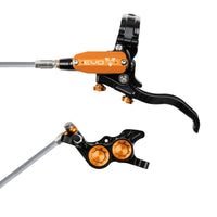 Tech 4 EVO GR4 Scheibenbremse Stahlflexleitung - schwarz/orange