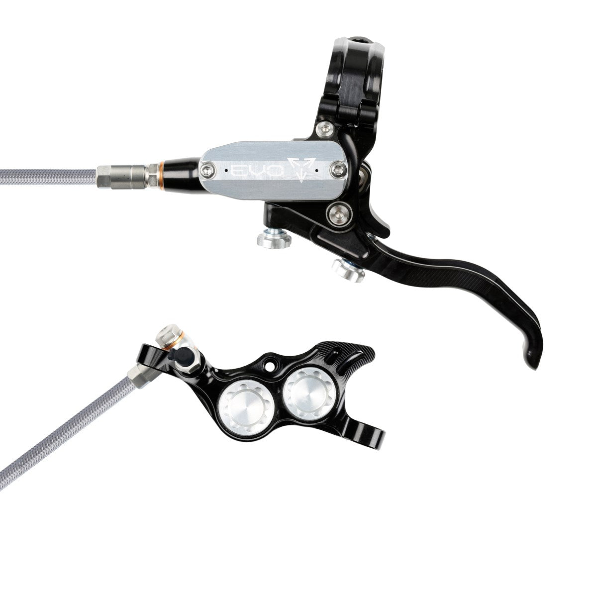 Tech 4 EVO TR4 Scheibenbremse Stahlflexleitung - schwarz/silber