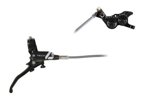 Tech 4 V4 Scheibenbremse Stahlflexleitung - Schwarz