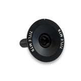 Top Cap und Gabelschraube - black