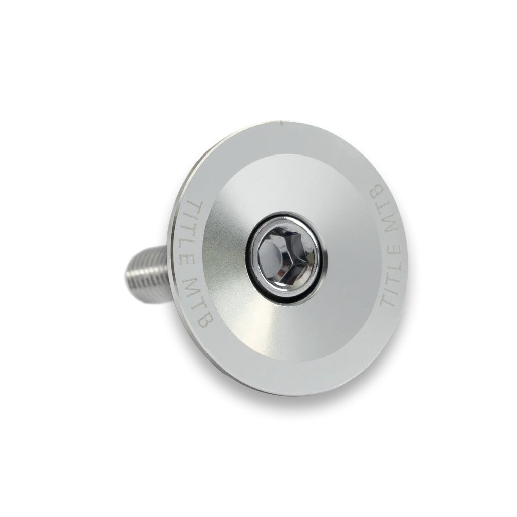 Top Cap und Gabelschraube - chrome