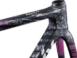 EnviLiv Advanced SL Rahmenset - Aubergine / Raw Carbon